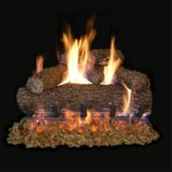 Fyreside 68-CE 18 in. Vented Canyon Oak Log Set & Burner - Match Light - Natural Gas