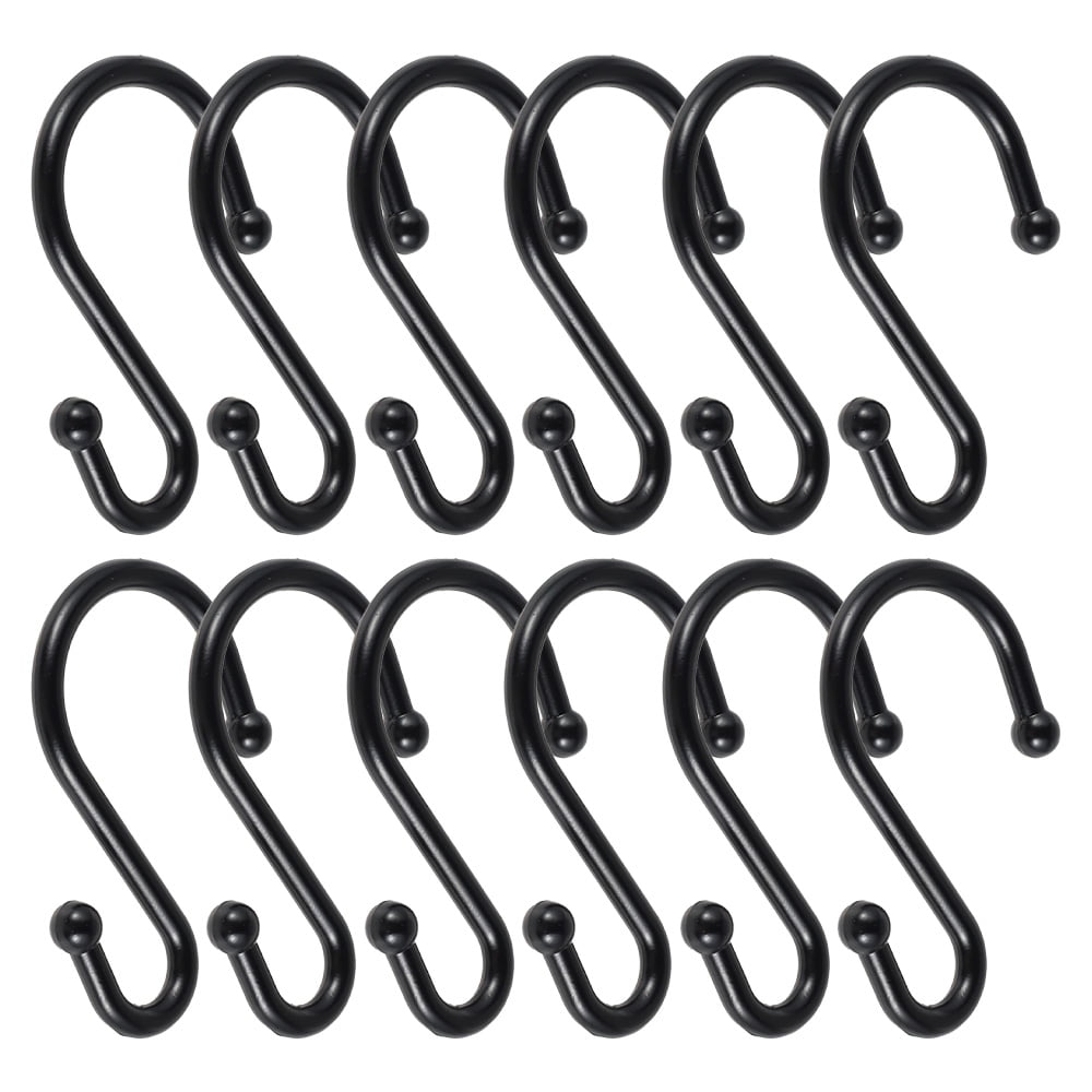 Fyrome 24 Pack Bathroom Shower Curtain Hooks, Metal Shower Curtain