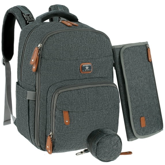 Fyrome Diaper Bag BackpackMultifunction Diaper Bags Waterproof Travel Back Pack Large Capacity Diaper Backpack Unisex