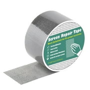 Fyrome Window Screen Door Repair Kit Extra Strong Self Adhesive Waterproof Fiberglass Cloth Mesh Tape,Gray