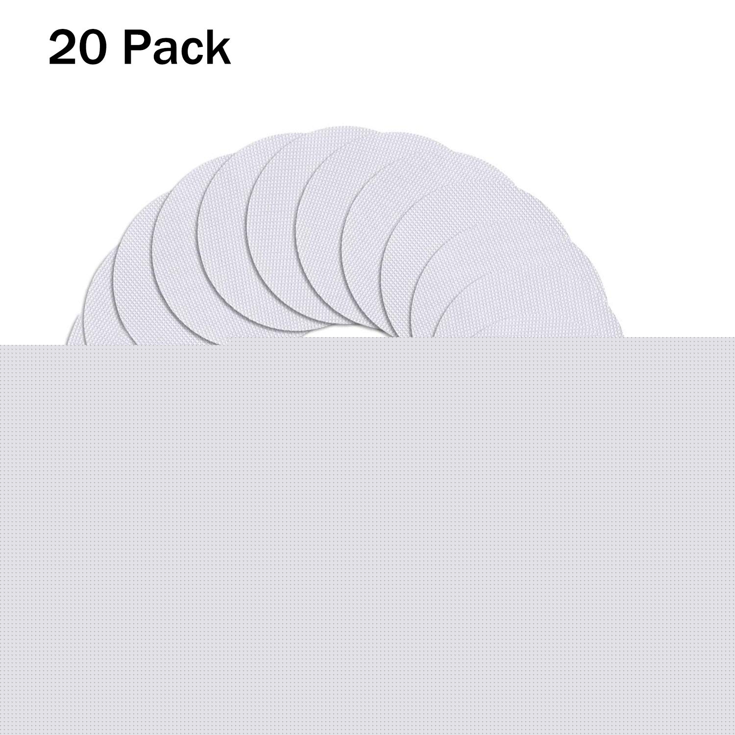 Fysho 20/10pcs Safety Non-Slip Bathtub Shower Stickers PEVA Adhesive Discs Non-Toxic Anti-Bacterial Mat