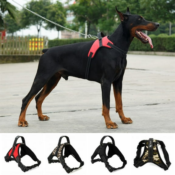 Fysho Durable adjustable Dog Harness for Medium and Large Dogs Training Harness Explosion-proof Vest Harnesses Comfortable Dog Harness For Large Dogs L
