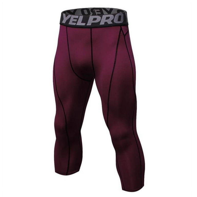 Fysho Men Compression 3 10 Leggings Fitness Base Layer Quick Dry Sports Tights Pants Jogging Running Sportswear Activewear Walmart