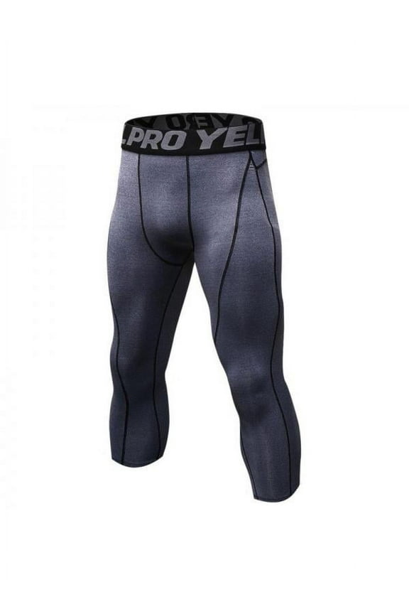 Men Dri-Works Core Relaxed Fit Workout Pant Capri Legging