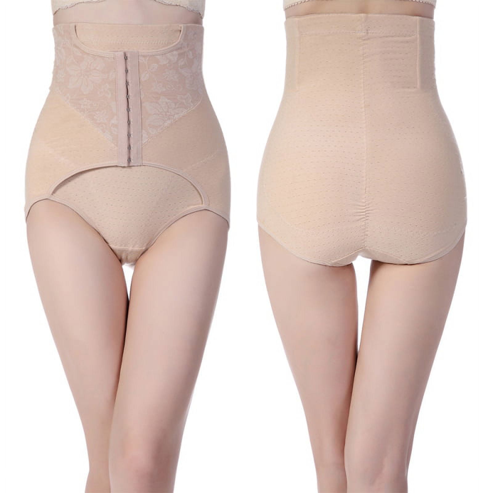 QiHaoHeji Body Shaper Panty Body Mesh Gauze Breathable Sexy Body Shape  Exposed Pants 3-piece Women's Hip Underwear Panties Butt Lifter (Color :  Beige, Size : XXL) : : Fashion