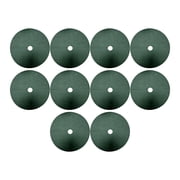 FytStycale 10 Pieces Barrier Mats Non Woven Lightweight Easy to Use Heavy Duty Mulch Rings Dark Green