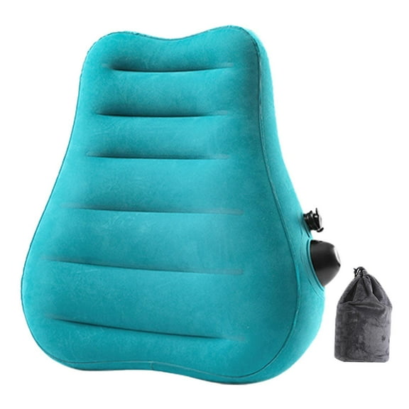FytStycale Inflatable Lumbar Support Pillow Easy to Inflate Comfort Inflatable Wedge Pillow blue