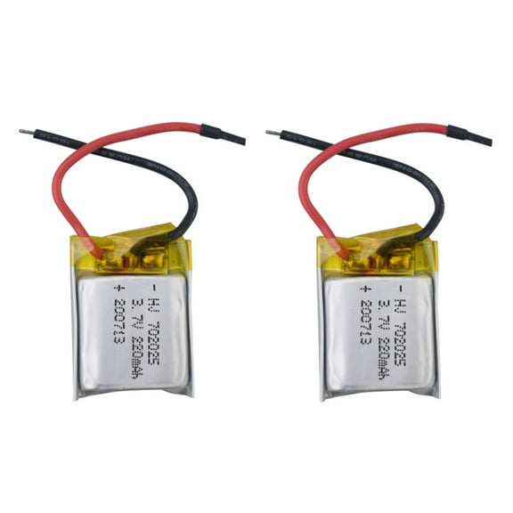 Fytoo 2PCS 3.7V 220mAh Lithium Battery For HS190 901HS 901S 901H X300C LF606 SG800 S9 mini Four-Axis Aircraft, RC Drone Battery Parts