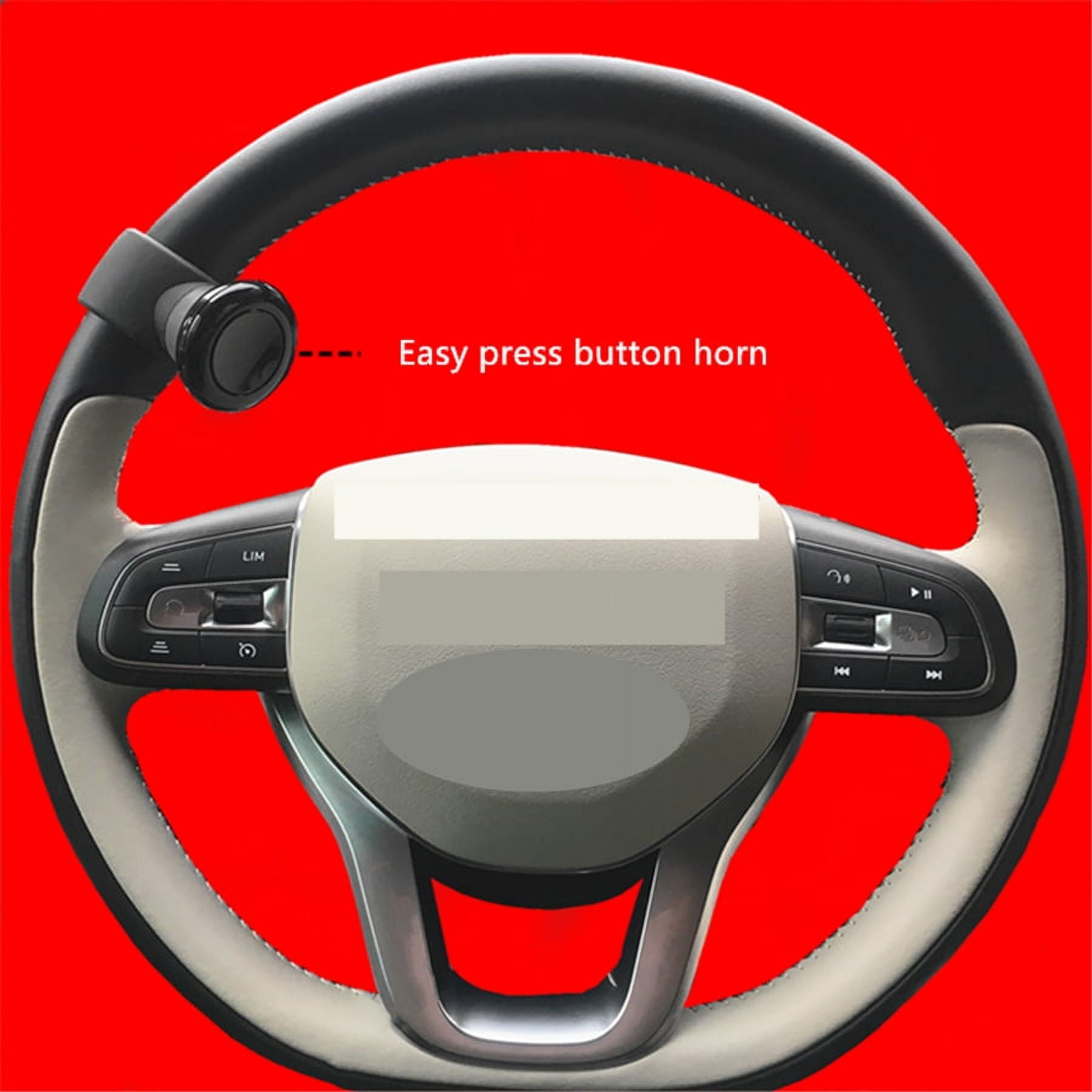 Fyuu 12V Universal Car Refit Steering Wheel Wireless Horn Button Labor ...
