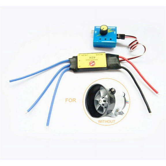 Fyuu 2V Max 40A Esc Drive Controller Max 480W For Car Electric Turbine Power Turbo Charger Tan Boost Air Intake Fan