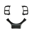 thumbnail image 1 of Fyuu 3Pcs For 15-24 Lexus Is Rc Nx Real Carbon Fiber Steering Wheel Add-On Trim Cover, 1 of 5