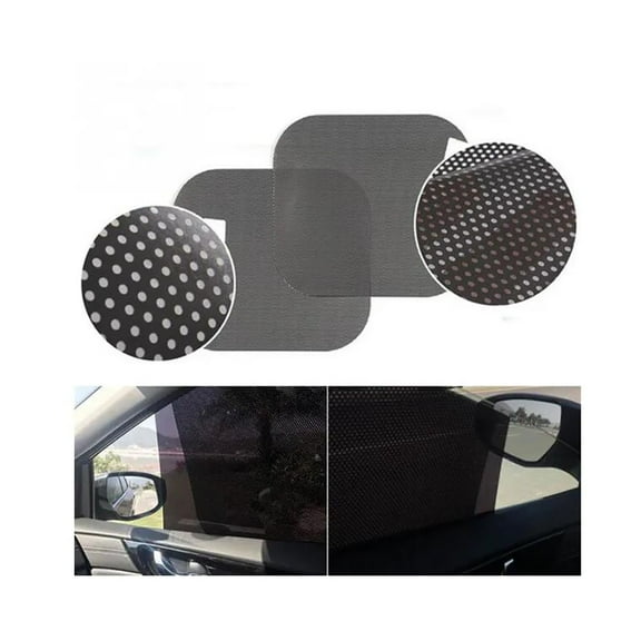 Fyuu 4 Pcs 24.8" X 16.5" Reusable Washable Car Window Tint Film Anti Sunshine Car Window Sun Shade Universal