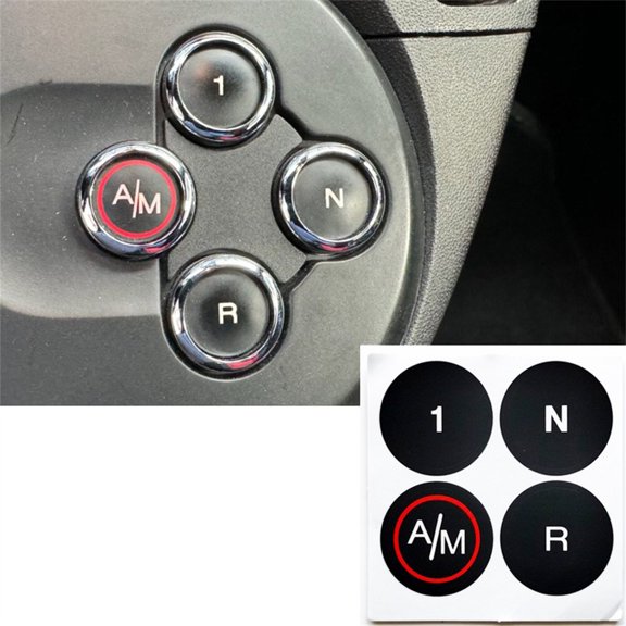 Fyuu Peeling Button Repair Decals Stickers For Fiat 500 Mta Gearbox Worn