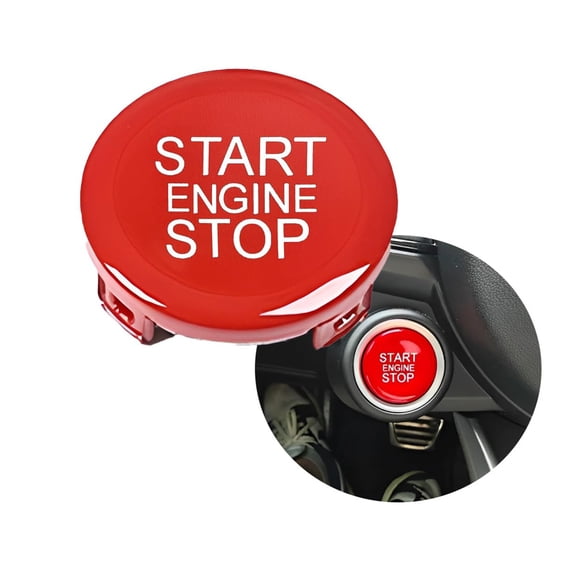 Fyuu Red Engine Start Stop Switch Button Trim For Alfa Romeo Giulia Stelvio 2017-2022