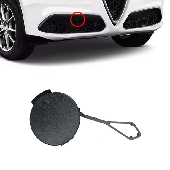 Fyuu Right Front Bumper Tow Hook Cover Cap For 2017-2023 Alfa Romeo Stelvio 156114919