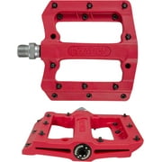 Fyxation Mesa MP Platform Pedals 9/16" Nylon Body 20 Replaceable Grip Pins Red