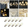 thumbnail image 1 of Fyydes 10PCS Mini Dimmable E14 LED Light Bulb 1.5W AC 110V for Chandelier Wall Lamp Home Lighting, 1 of 8