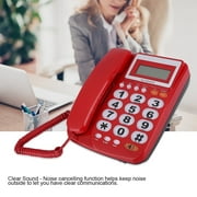 Fyydes KX-2025ClD Corded Phone with LCD Display, Red