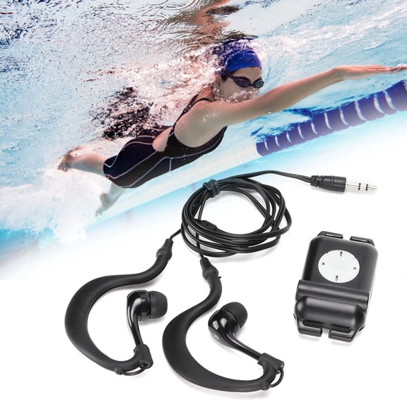 Fyydes MP3 Player,MP3 Player with Headphone Waterproof Swimmer MP3 Player for Swimming Watersports,Swimmer MP3 Player