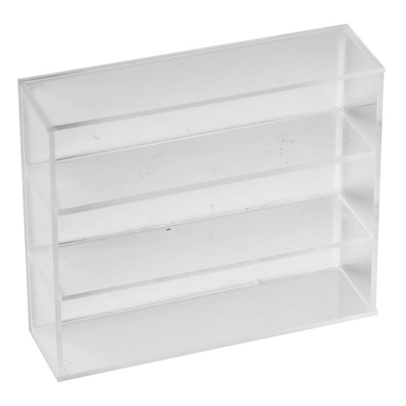 Fyydes Miniature Shelf Display, 1/12 Scale Plexiglass Dollhouse Accessory