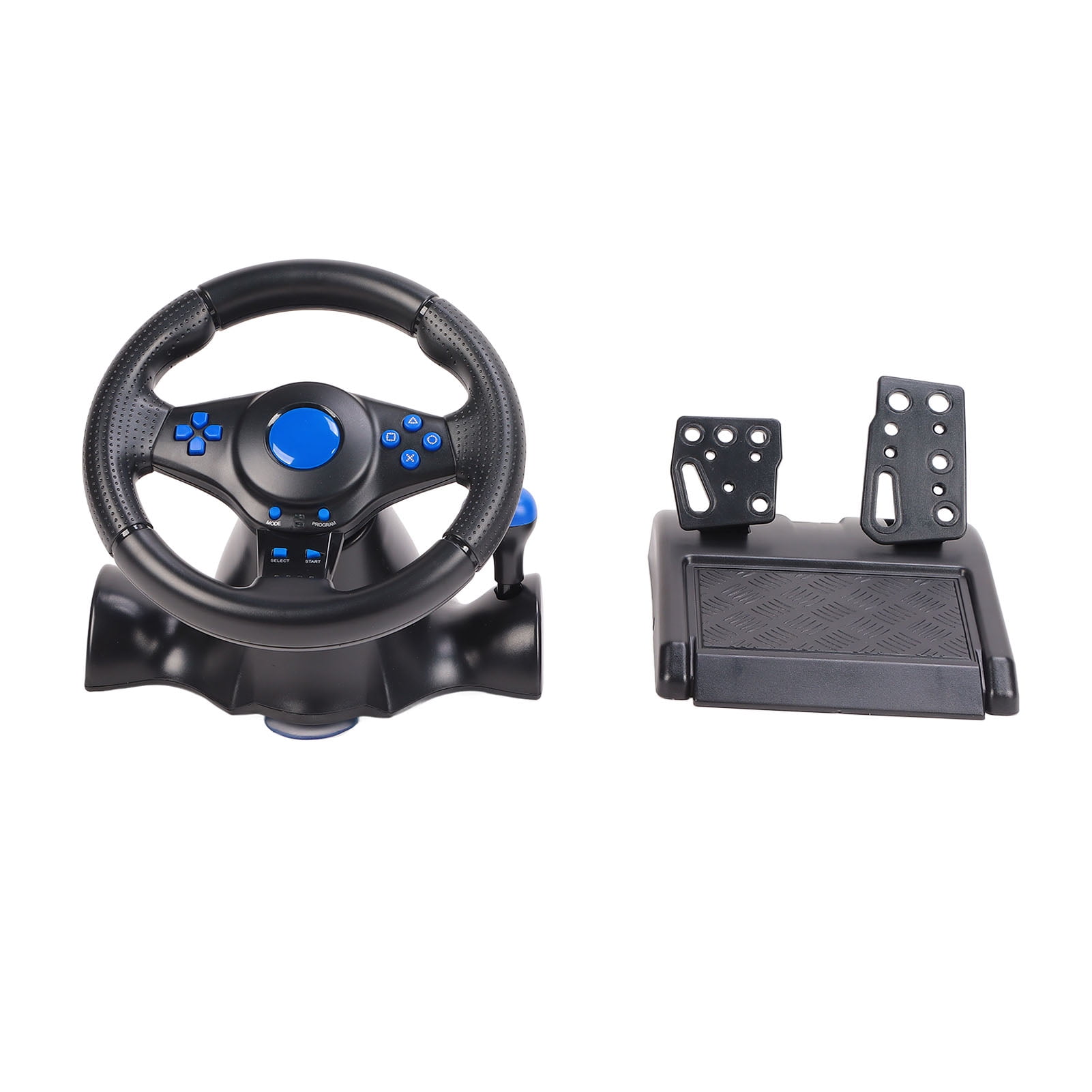 Fyydes PC Game Racing Wheel,Game Steering Wheel 7 in 1 Vibration USB Racing Game Wheel with Pedal for PC,Game Steering Wheel