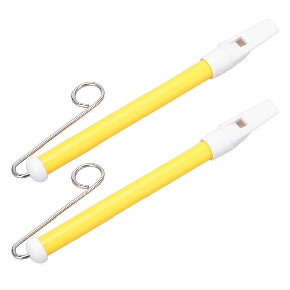 Fyydes Slide Whistle, 2Pcs, 9-Inch, Food Grade Material, Yellow, Musical Instrument Toy