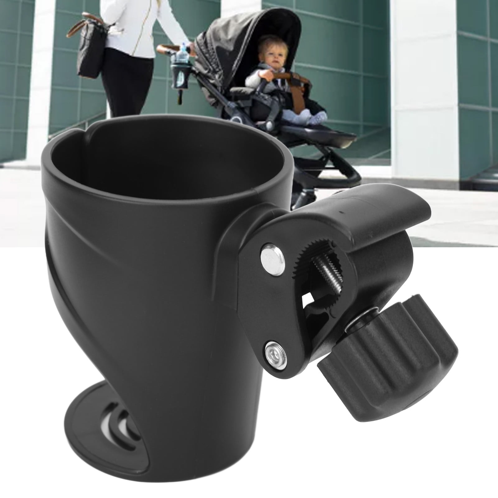 Fyydes Stroller Cup Holder Universal PP Wheelchair Cup Holder Bike Cup