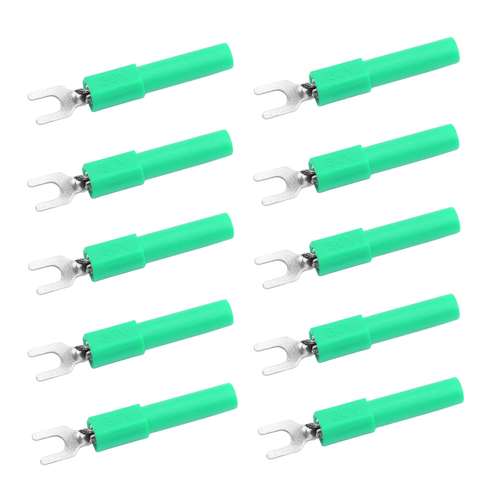 Fyydes U Type Wire Connector,Spade Plug,10pcs 4mm Fork Spade Wire