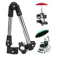 thumbnail image 1 of Fyydes Wheelchair Umbrella Clamp,Wheelchair Umbrella Attachment Handle Bar Holder Clamp Supporter Connector,Wheelchair Accessory, 1 of 8