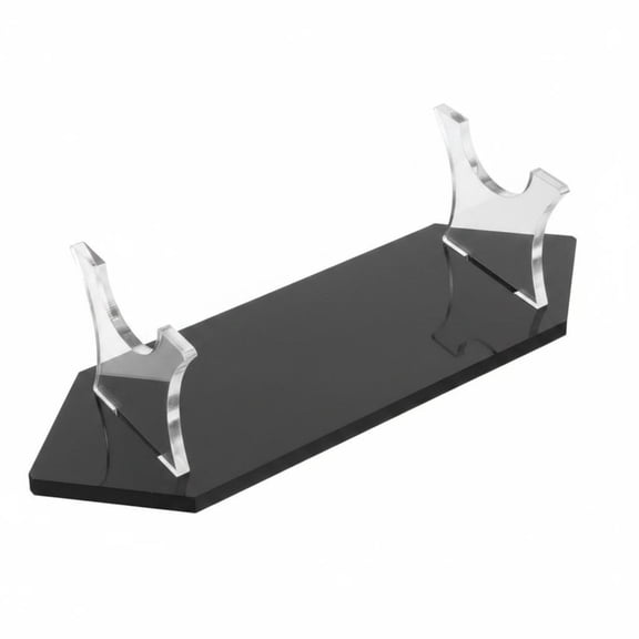 Fzaqwen 1 Acrylic Prop Display Stand Rectangular Transparent Base Holder for Toy Dagger Lightsaber Shelf Desk Showcase