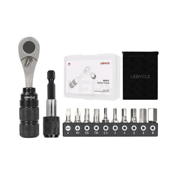 Fzaqwen 12 Pieces Mini Ratchet Screwdriver Set Anti Slip Grip with Storage Box Ergonomic