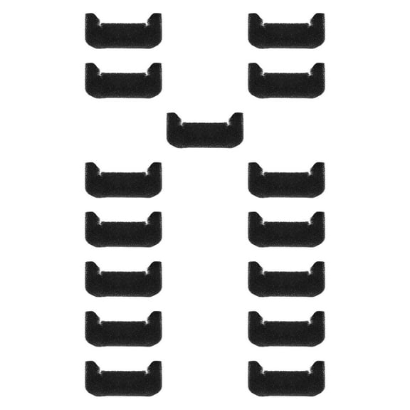 Fzaqwen 15 Pieces Portable Pet Fountain Filter, Pet Water Dispenser Filter for Pet Water black