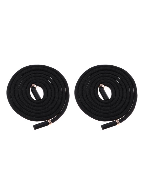 2-Pack Stylish Drawstring Cord Pants & Shoes Replacement String with Metal Tips- C