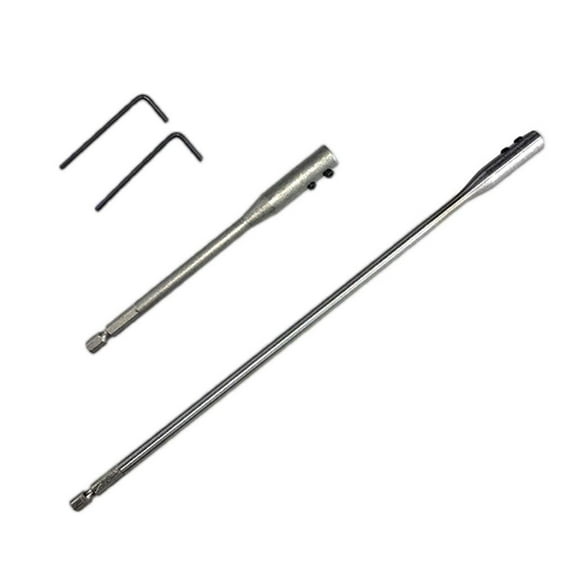 Fzaqwen 2 Pieces 15/30cm Drill Bit Extension Bar with Wrench Power Tool Accessories Home