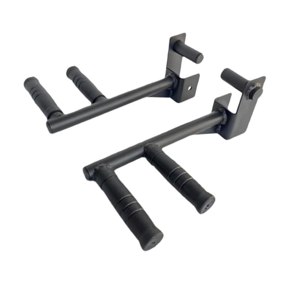 Fzaqwen 2 Pieces Bar Push up Grip Handles Strength Training Exercising for Squat & Power Narrow pitch