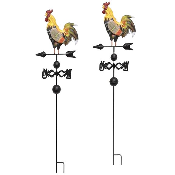 Fzaqwen 2pcs 47'' European Metal Painted Direction Sign