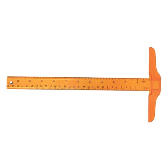 Fzaqwen 30 cm T-Ruler Precision Marking Junior Architect DIY Transparent inch Metric for 30cm A