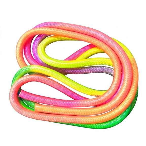 Fzaqwen 300cm Rhythmic Gymnastics Rope, Rhythmic Arts Training, Jump Rope, Diameter 1cm, Macaron Colors