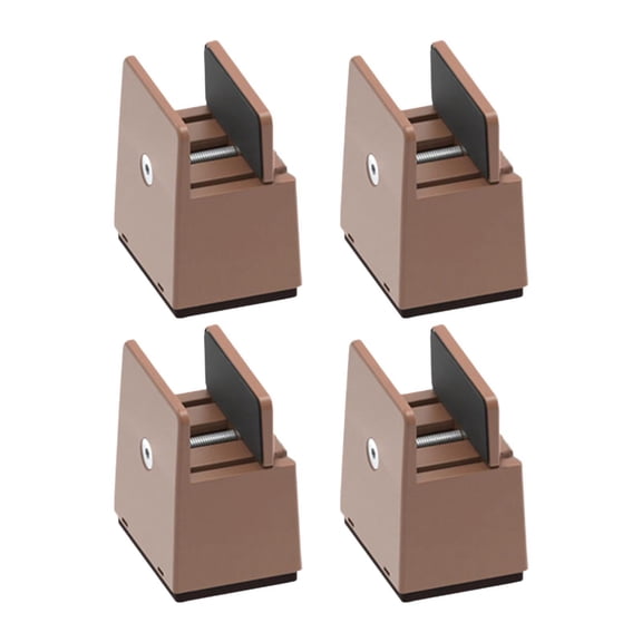 Fzaqwen 4 Pieces Bed Leg Risers Furniture Risers Support Non Slip Heavy Duty Lightweight Height 5 cm