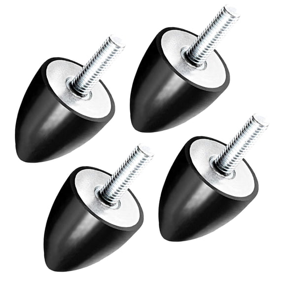 Fzaqwen 4 Pieces Rubber Damper Isolators W/Threaded Shock Absorber Mounts 30mx30m M8