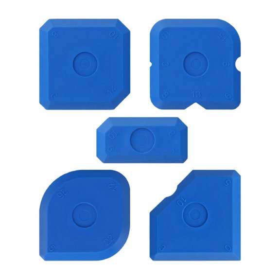 Fzaqwen 5 Pieces Caulking Tool Set Professional Multfuctional Sealant Finishing Tool for Blue