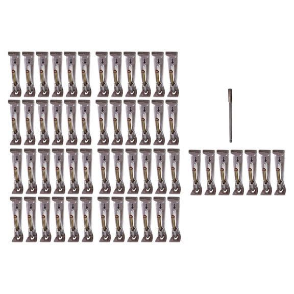 Fzaqwen 5 inch Gutter Clips Hidden Gutter Bracket Quick Screw Gutter Hangers Rain Gutter 55pcs