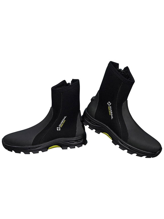 5mm Neoprene Dive Boots Wetsuit Boots Side Zipper for Land Sea Use Rock Crawling EU 42