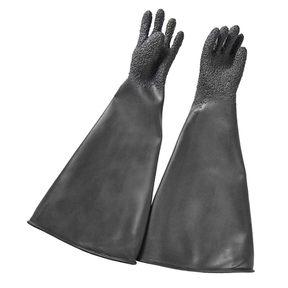 Fzaqwen 65cm Sandblasting Gloves Thicken Heavy Duty Safety Work Gloves for Sand Blasting 1 pair