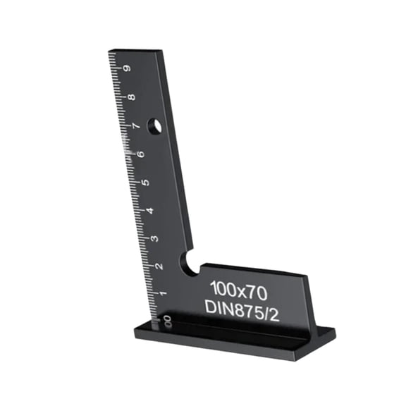 Fzaqwen 90 Degree Carpenter Square Right Angle Ruler Professional Measuring Tool Metal L 100x70mm