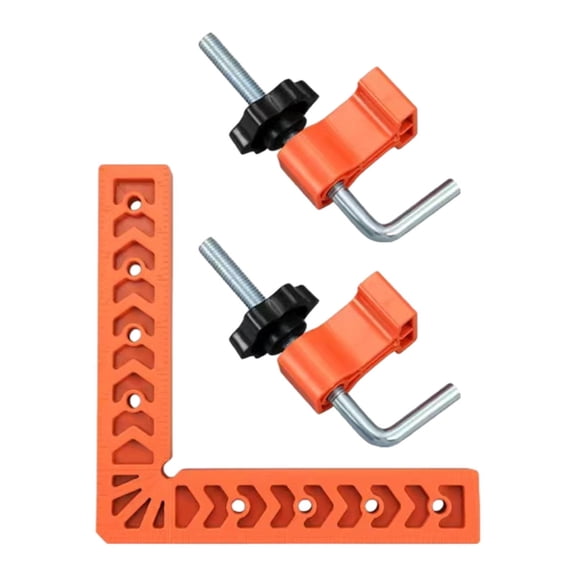 Fzaqwen 90 Degree Corner Clamp Carpenter Tool with 2 Clamps L Angle Clamp Tool for Boxes 8inch
