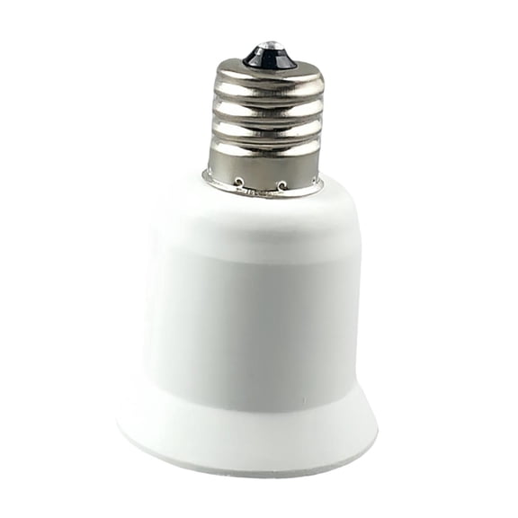 Fzaqwen Adapter Lamp Socket Converter LED Lamp Adapter Standard Socket Conversion Tool Metal Material Heat Resistant for Residential Area Office Test Installa E17 to E27