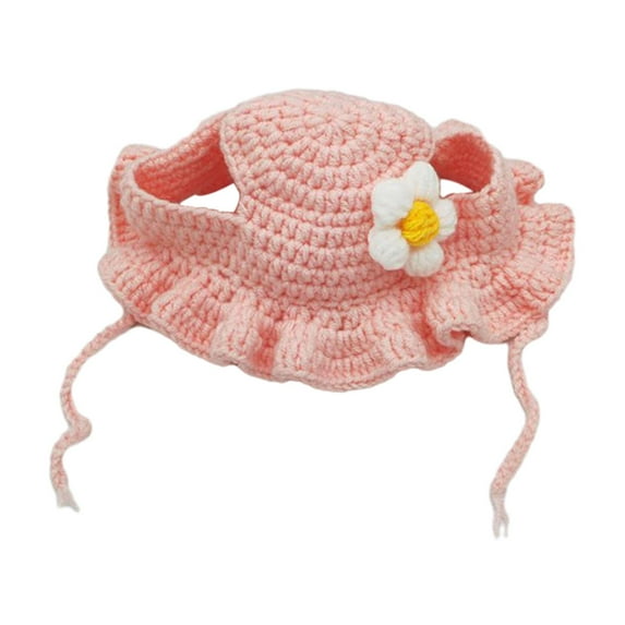 Fzaqwen Adorable Cat Hat, Cartoon Pet Hat, Party Costume Accessory Easy to Wear Headwear Pink S