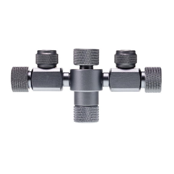 Fzaqwen Aluminum Alloy Aquarium CO2 Splitter Multi Pass Regulator Valve for Complete CO2