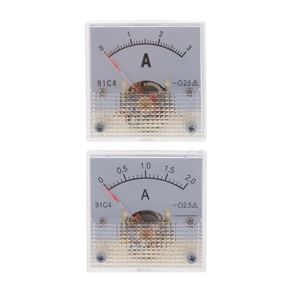 Fzaqwen Analog Ammeter DC Amp Meter Ampere Meter Current Panel Meter With 2.5 Accuracy Class And Fast Damping Response Suitable for switch boards power